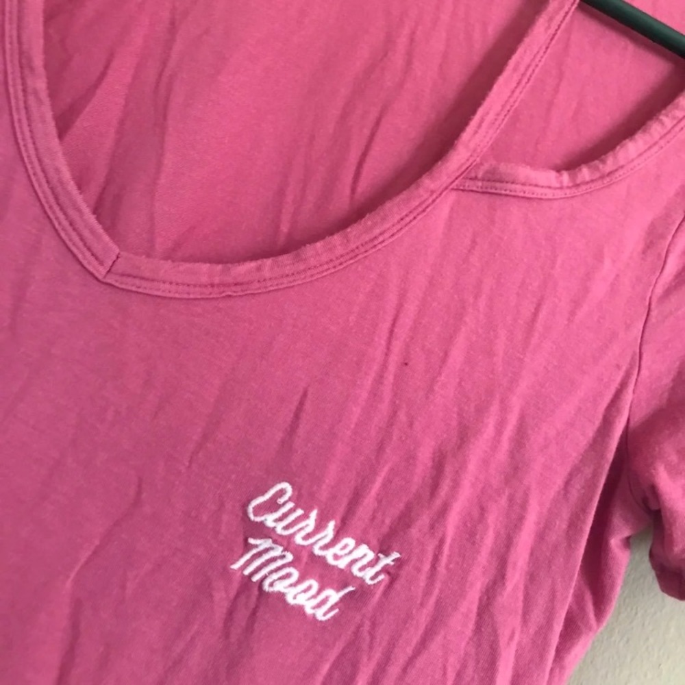Vs Pink Off The Shoulder Soft T Shirt
